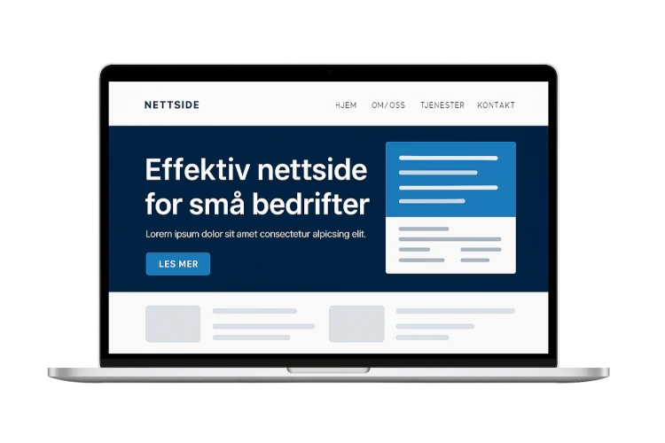 Nettside for små bedrift